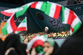 حضور رییس‌جمهور در راهپیمایی ۲۲ بهمن